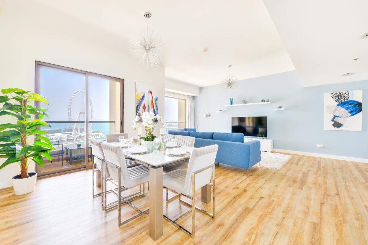 Luxury Jbr - Full Sea View - Free 5* Beach Resorts Access 두바이 외부 사진