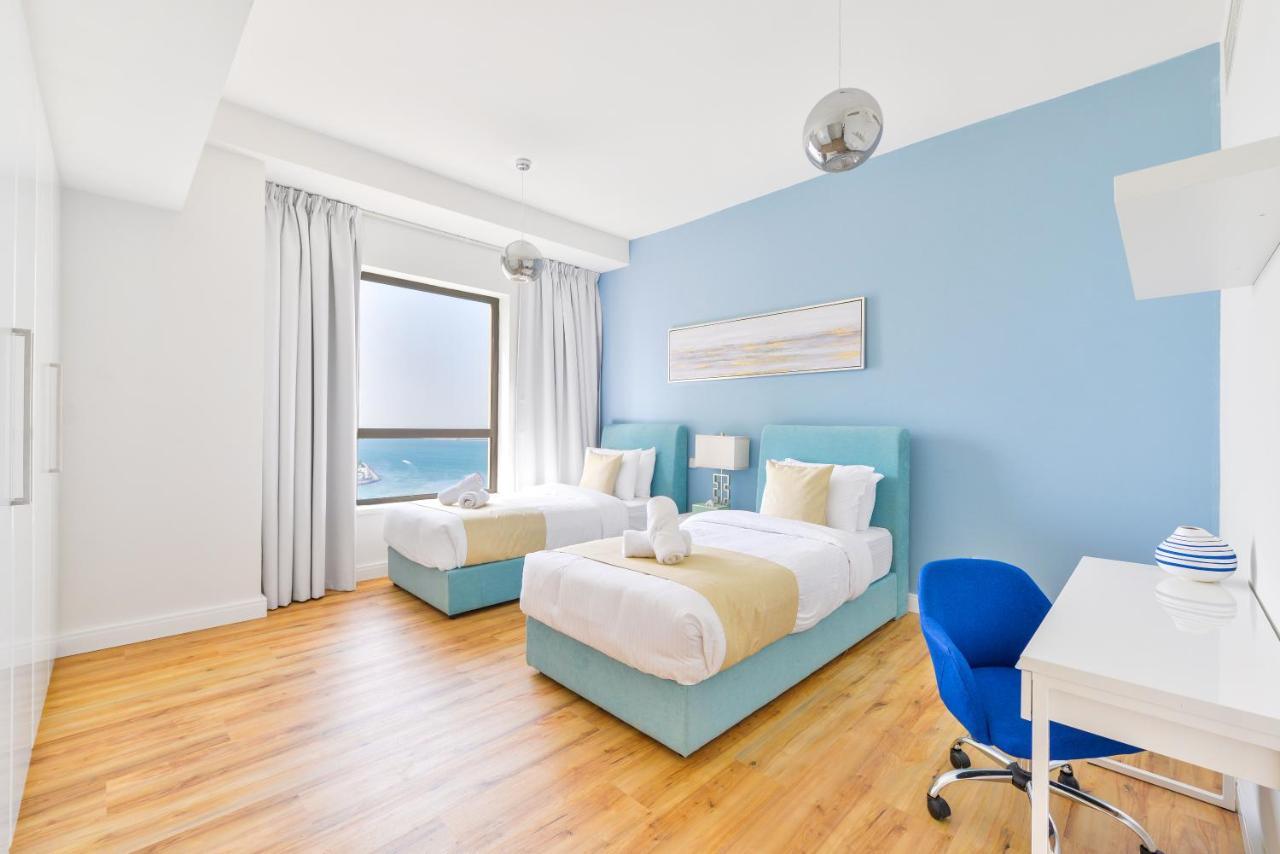 Luxury Jbr - Full Sea View - Free 5* Beach Resorts Access 두바이 외부 사진