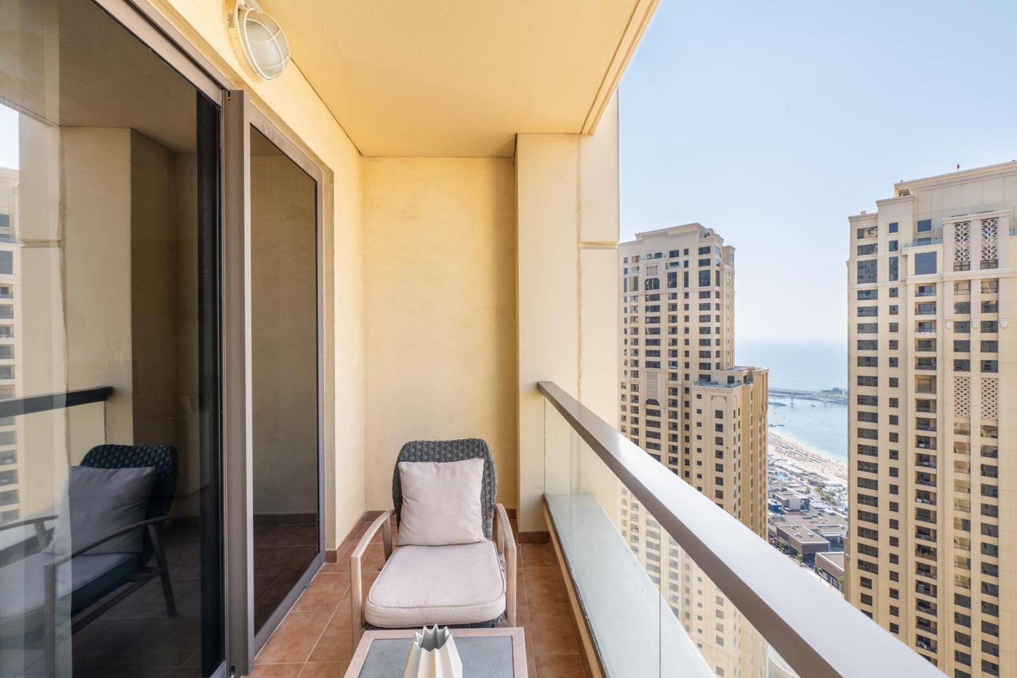 Luxury Jbr - Full Sea View - Free 5* Beach Resorts Access 두바이 외부 사진