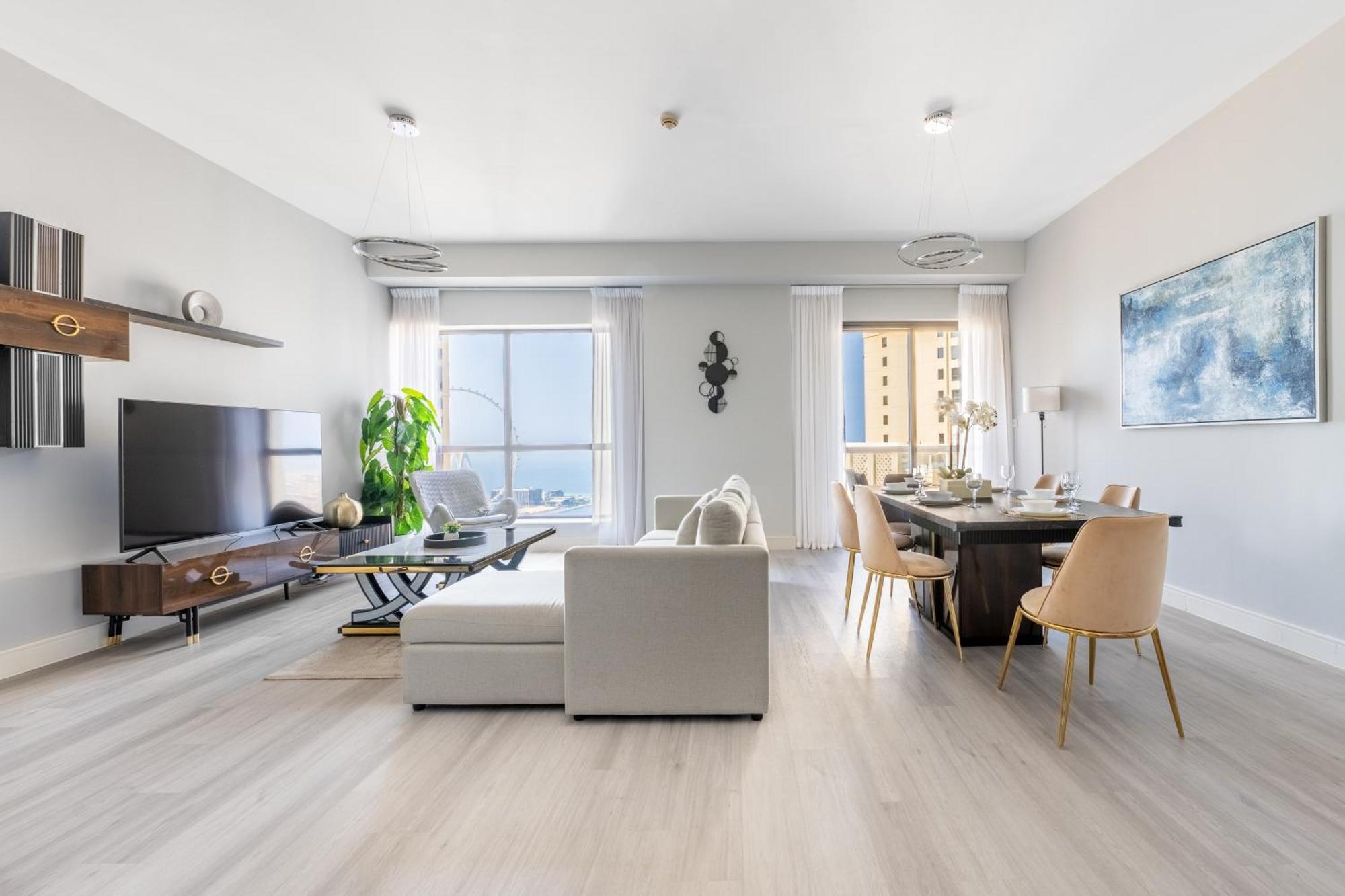 Luxury Jbr - Full Sea View - Free 5* Beach Resorts Access 두바이 외부 사진