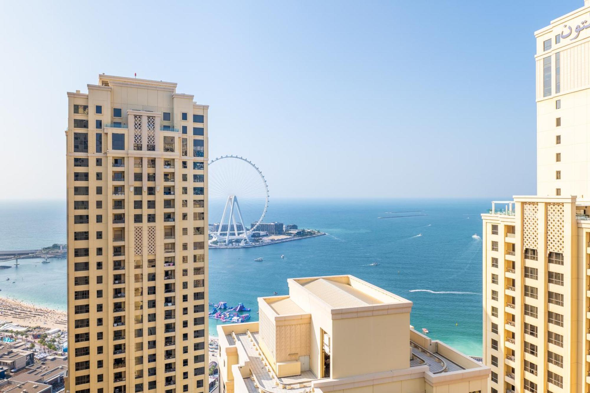 Luxury Jbr - Full Sea View - Free 5* Beach Resorts Access 두바이 외부 사진