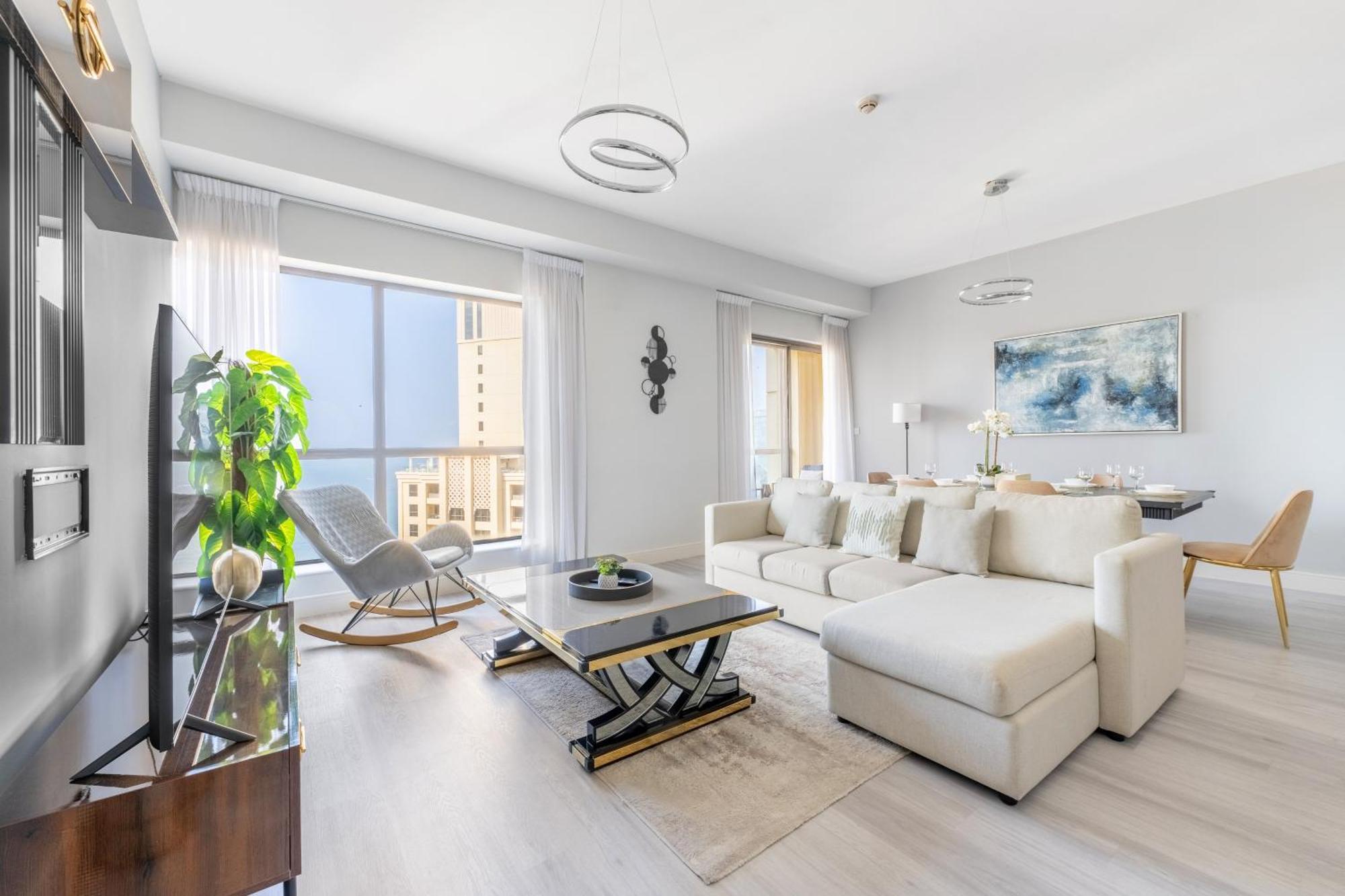 Luxury Jbr - Full Sea View - Free 5* Beach Resorts Access 두바이 외부 사진