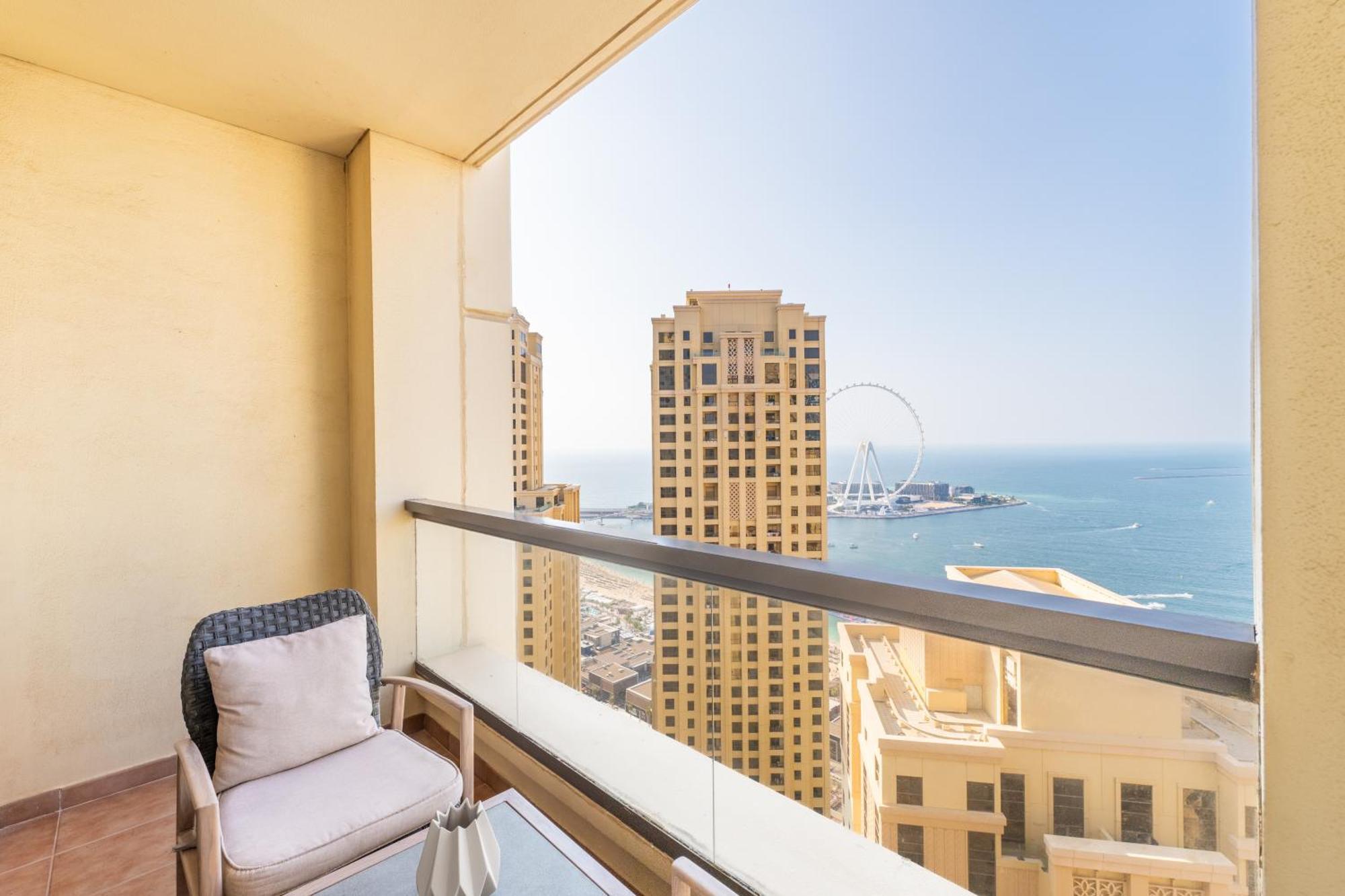 Luxury Jbr - Full Sea View - Free 5* Beach Resorts Access 두바이 외부 사진